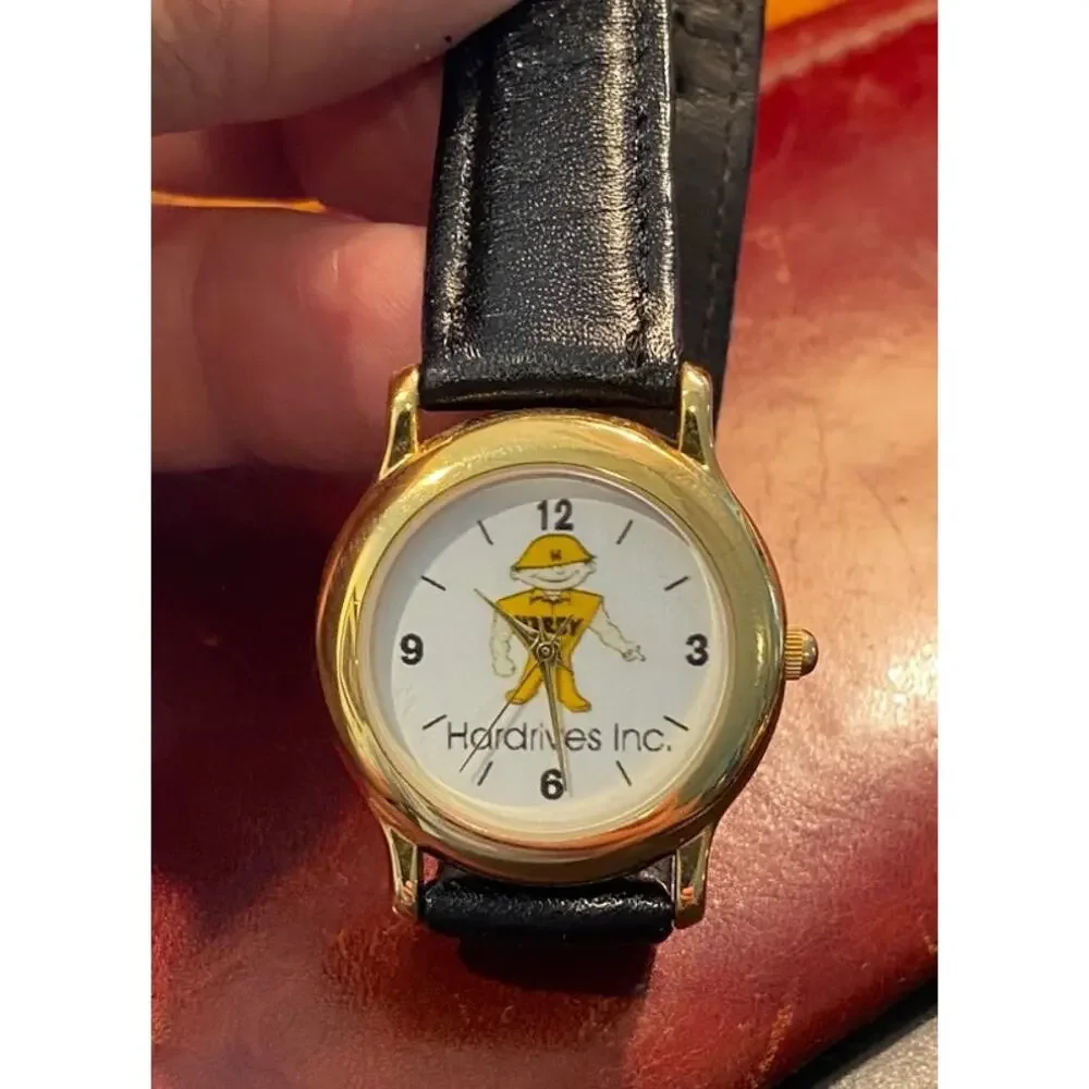 Women's 30mm Gold Tone Hardrives Inc Watch by Uptown Watches